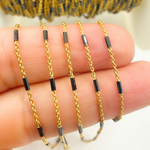 Load image into Gallery viewer, Silver Satellite Black Rhodium Tube Chains