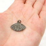 Load image into Gallery viewer, DC334. Diamond Sterling Silver Eye Pendant