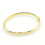 Load image into Gallery viewer, Bangle21. 14K Solid Gold Matte Textured Bangle
