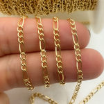 Load image into Gallery viewer, 14K Yellow Gold Filled Figaro Style Chain.