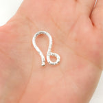 Load image into Gallery viewer, GH2SS. 22MM White Sterling Silver Hook Clasp