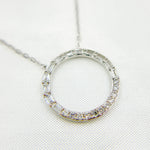 Load image into Gallery viewer, NT402333. 14K Solid Gold Diamond Necklace
