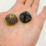 Load image into Gallery viewer, DC751. Diamond & Sterling Silver Bead Cap.