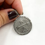 Load image into Gallery viewer, Silver Round Arrow Pendant