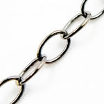 Load image into Gallery viewer, Shop Now Sterling Silver Black Rhodium Smooth Cable Chain