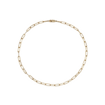 Load image into Gallery viewer, NFN72544. 14k Solid Gold Diamond Paperclip Necklace