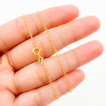 Load image into Gallery viewer, 030RFLG18K. 18K Solid Yellow Gold Cable Link Chain
