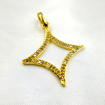 Load image into Gallery viewer, DC038. Diamond Sterling Silver Star Shape Pendant