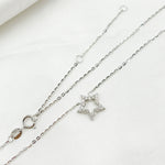 Load image into Gallery viewer, NT111971. 14K Solid Gold Diamond Star Necklace