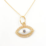 Load image into Gallery viewer, 14K Gold Evil Eye Pendants