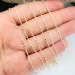 Load image into Gallery viewer, 925 Sterling Silver Satellite Golf Plated 3 Cubes Chain