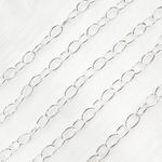 Load image into Gallery viewer, Silver Smooth Oval Link Chain