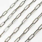 Load image into Gallery viewer, Sterling Silver Flat Paperclip Chain