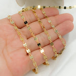 Load image into Gallery viewer, V19GP. Gold Plated 925 Sterling Silver Flat Marina Link Chain