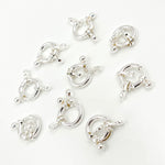 Load image into Gallery viewer, White Sterling Silver Spring Rings