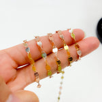 Load image into Gallery viewer, Z122GSR. White Silver, Gold Plated, and Rose Gold Plated Silver Marina Chain