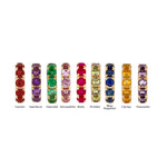 Load image into Gallery viewer, CMZ00096. 14K Solid Gold Gemstone Round Ring Slider