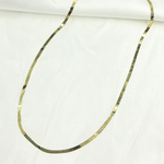 Load image into Gallery viewer, 14k Solid Yellow Gold Herringbone Chain