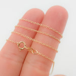Load image into Gallery viewer, 14K Solid Yellow Gold Cable Necklace
