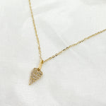 Load image into Gallery viewer, PHE38753. 14K Solid Gold Heart Shape Diamond Necklace
