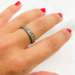 Load image into Gallery viewer, Diamond Black Rhodium Sterling Silver Ring