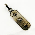 Load image into Gallery viewer, DP867. Sterling Silver Oval Star Pendant