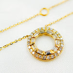 Load image into Gallery viewer, NT402341. 14K Solid Gold Diamond Necklace