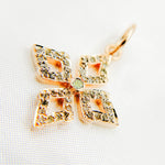 Load image into Gallery viewer, DC945. Diamond & Sterling Silver Flower Pendant with Gemstone