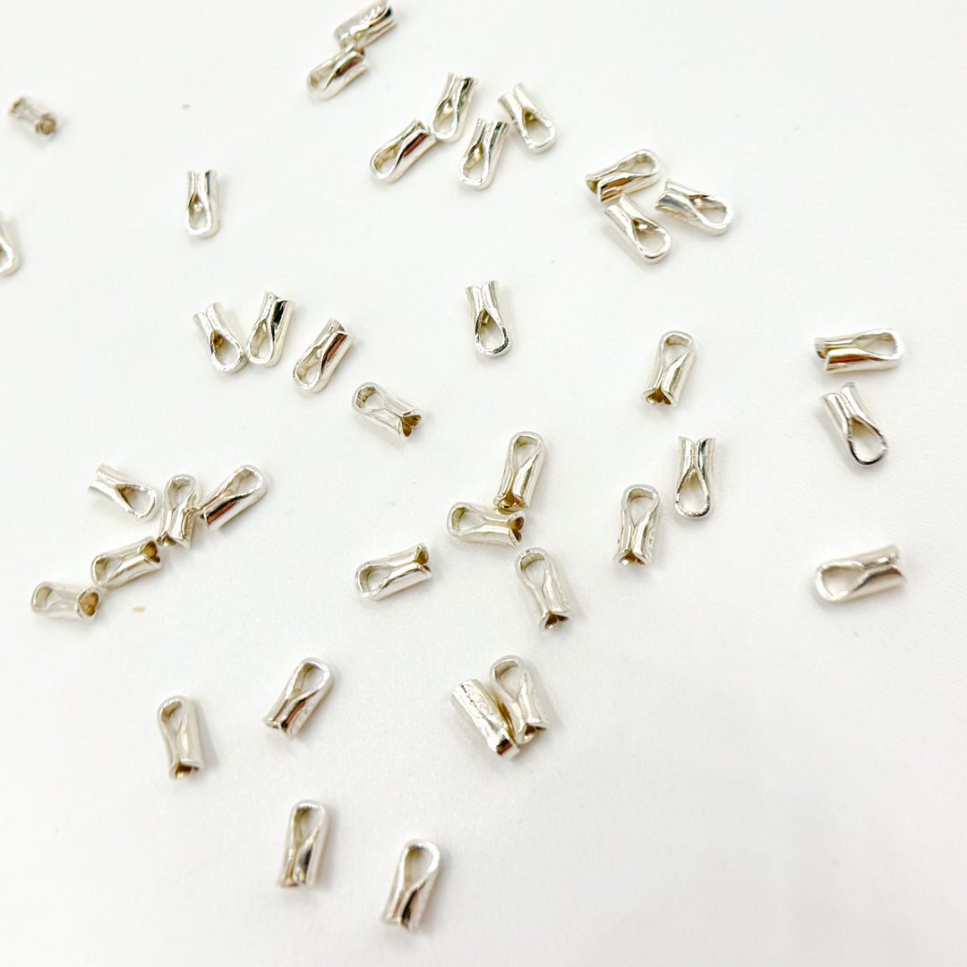 Buy 2MM White Sterling Silver End Cap