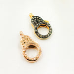 Load image into Gallery viewer, Diamond & Sterling Silver Pear Shape Trigger Clasp