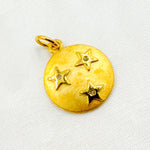 Load image into Gallery viewer, DC088. Diamond Sterling Silver Round Star Charm