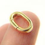 Load image into Gallery viewer, Gold Plated 925 Sterling Silver Oval Clasp. Size 14x8mm. 694
