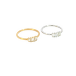 Load image into Gallery viewer, baguette ring gold