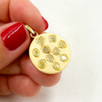 Load image into Gallery viewer, Shop Now Sterling Silver Round Pendant with Gemstone