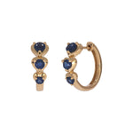 Load image into Gallery viewer, EHZ57588. 14K Solid Gold Fancy Gemstone Hoops