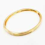 Load image into Gallery viewer, BNJ68608. 14K Solid Yellow Gold Diamond Bangle