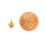 Load image into Gallery viewer, 14K Gold Charm. Heart Pendant with Diamonds. GDP295
