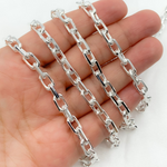 Load image into Gallery viewer, Z102SS. Sterling Silver Diamond Cut Oval Link Chain