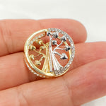 Load image into Gallery viewer, 333YW. 14K Solid Yellow and White Gold Charm