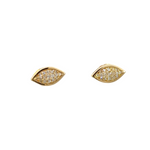 Load image into Gallery viewer, EFD52520Y. 14k Solid Gold Diamond Eye Studs