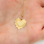 Load image into Gallery viewer, 14K Solid Gold Heart Charm. GDP556