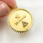 Load image into Gallery viewer, Shop Now Sterling Silver Round Arrow Pendant