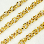 Load image into Gallery viewer, Gold Plated Sterling Silver Hollow Smooth Oval Link Chain