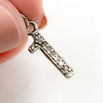 Load image into Gallery viewer, DC180. Diamond Sterling Silver Number "1" Charm