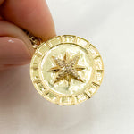 Load image into Gallery viewer, Sterling Silver Round Star Pendant