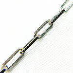 Load image into Gallery viewer, Buy Two Tone Black Rhodium and 925 Sterling Silver Paperclip Chain