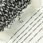 Load image into Gallery viewer, Buy Now Black Rhodium Sterling Silver Satellite Diamond Cut Tube Chain