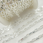 Load image into Gallery viewer, Sterling Silver Diamond Cut Paperclip Link Chains