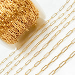 Load image into Gallery viewer, Shop Online Gold Filled Hammered Paperclip Chain