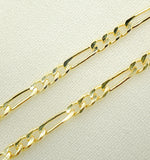Load image into Gallery viewer, 14K Solid Gold Figaro Chain
